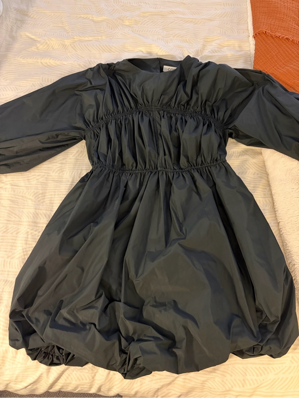 COS Black Puff Sleeve Bubble Dress 14